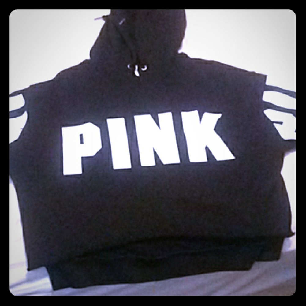 Crop top pink sweater